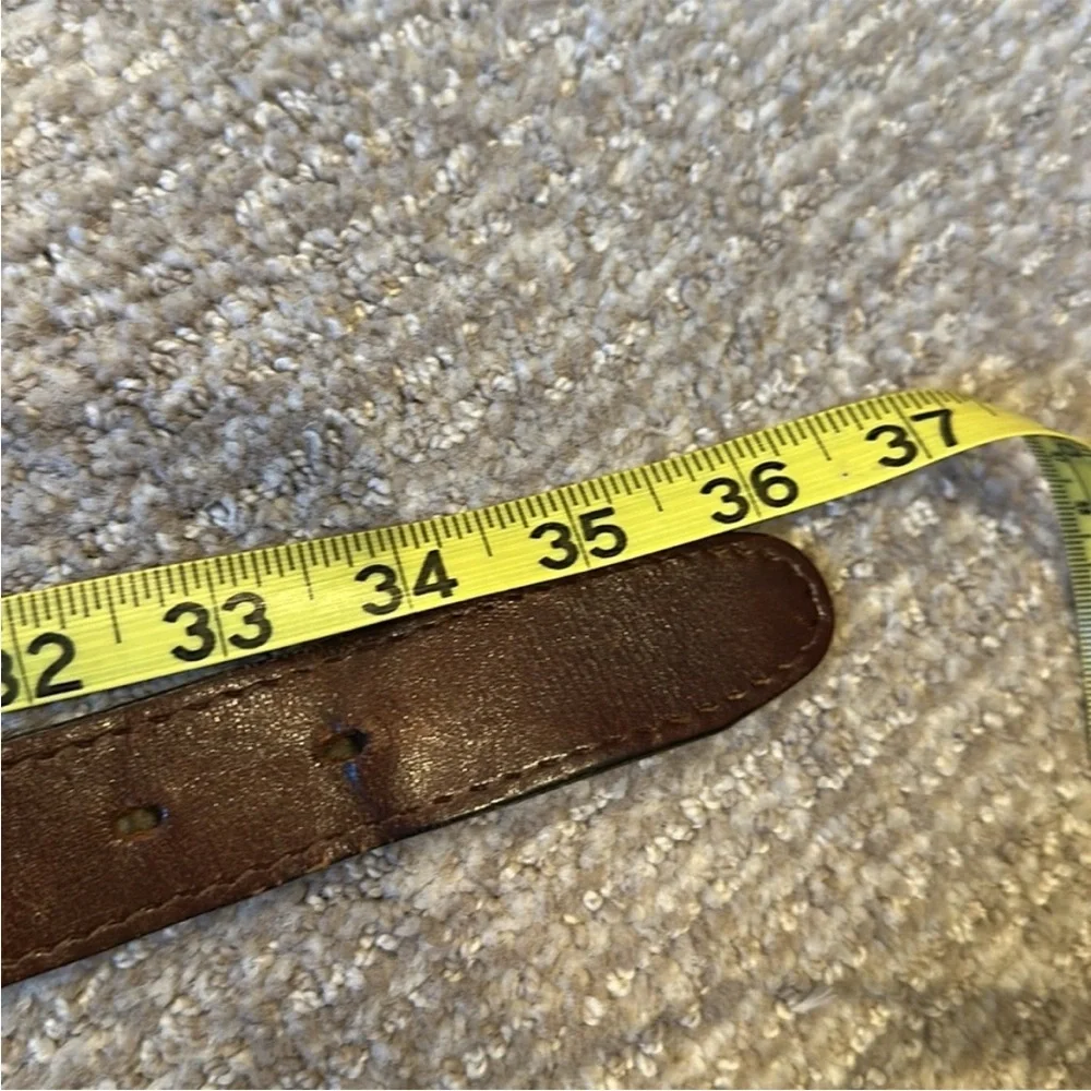 Vintage Hickok Pioneer Brown Leather Belt w/ Solid Brass Buckle – Sz 32